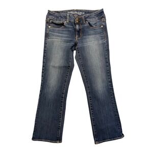 American‎ Eagle Outfitters Jeans Women's 8 Artist Crop Denim Super Stretch